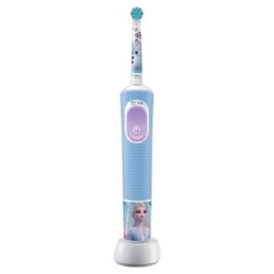 Braun Elektrische Zahnbürste Pro Kids Disney Frozen, 2 Putzprogramme, Wiederaufladbare Zahnbürste