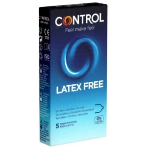 CONTROL CONDOMS Kondome Latex Free Packung mit, 5 St., latexfreie Kondome, absolut geruchslos und hypoallergen