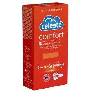 Celeste Kondome Comfort Packung mit, 10 St., klassische Kondome für himmlische Gefühle