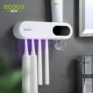 ECOCO Zahnbürste Sterilisator Automatische induktion UV Wiederaufladbare Trocknen Wand-montiert Zahn