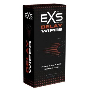 EXS Kondome Delay Wipes - Intim-Pflegetücher zur Aktverlängerung Packung mit, 6 St., diskret gegen vorzeitigen Samenerguss