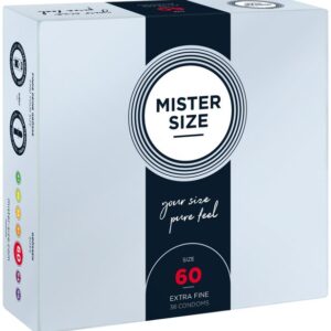 MISTER SIZE Kondome 36 Stück, Nominale Breite 60mm, gefühlsecht & feucht