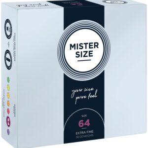 MISTER SIZE Kondome 36 Stück, Nominale Breite 64mm, gefühlsecht & feucht