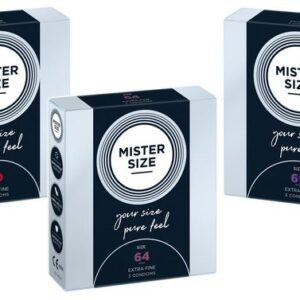 MISTER SIZE Kondome 3x3er Probierset - nominale Breite 60/64/69mm, gefühlsecht & feucht