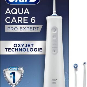 Oral-B Munddusche AquaCare 6, Aufsätze: 3 St., Kabellose mit Oxyjet-Technologie