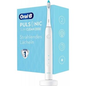 Oral-B Schallzahnbürste Pulsonic Slim Clean 2000 - Elektrische Zahnbürste - weiß