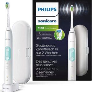 Philips Sonicare Elektrische Zahnbürste ProtectiveClean 5100, Aufsteckbürsten: 1 St., Schallzahnbürste, Drucksensor, 3 Programme