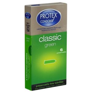 Protex Kondome CLASSIC Green Packung mit, 6 St., grüne Kondome aus Frankreich
