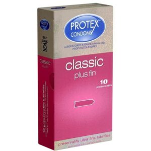 Protex Kondome CLASSIC Plus Fin Packung mit, 10 St., superdünne Kondome aus Frankreich