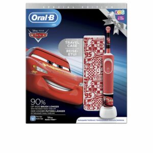 Oral-B Elektrische Zahnbürste Oral-B Vitality 100 Kids Cars, Elektrische Zahnbürste (rot/weiß)
