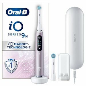 Oral-B Elektrische Zahnbürste Oral-B iO Series 9N, Elektrische Zahnbürste (rosa/weiß, Rose Quartz)