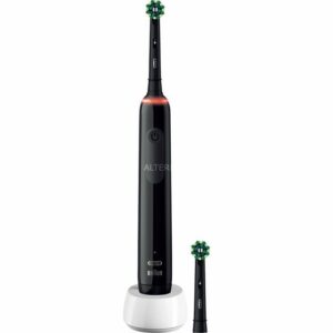Oral-B Elektrische Zahnbürste Pro 3 3000 CrossAction Black Edition, Elektrische Zahnbürste (schwarz)