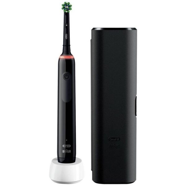 Oral-B Elektrische Zahnbürste Pro 3 3500 Black Edition +Reise-Etui JAS22, Andruckkontrolle
