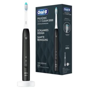 Oral-B Pulsonic Slim Clean 2000 Black 4210201396208 Elektrische Zahnbürste Schallzahnbürste Schwarz