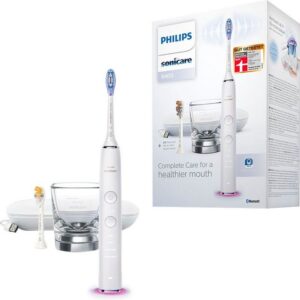 Philips Sonicare Elektrische Zahnbürste DiamondClean 9400, HX9917, Aufsteckbürsten: 2 St., mit integriertem Drücksensor, 4 Putzprogramme und 3 Intensitätsstufen